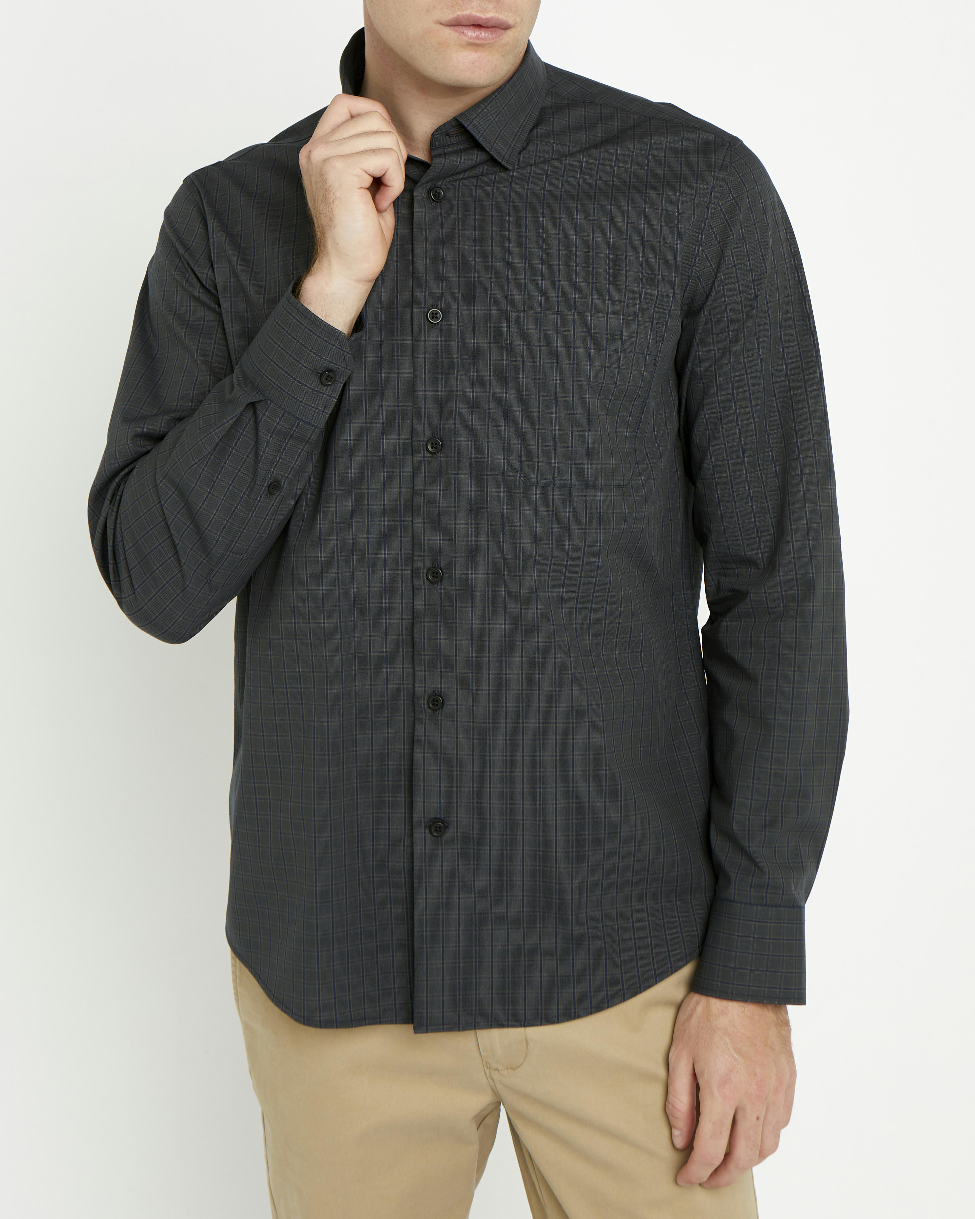 Luxury Stretch Check Shirt