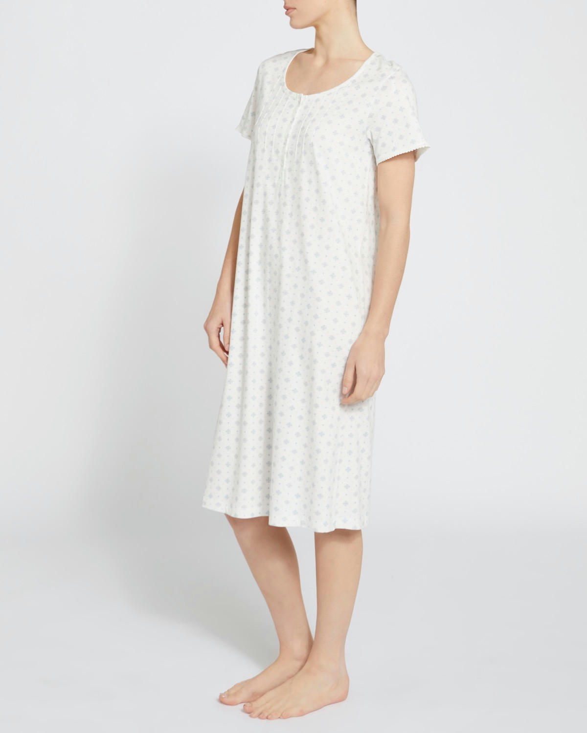 Short-Sleeved Cotton Nightdress
