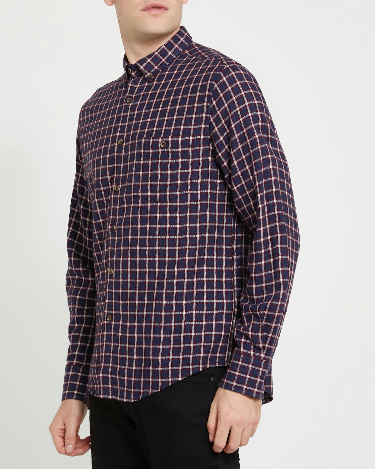 Regular Fit Brushed Check Shirt