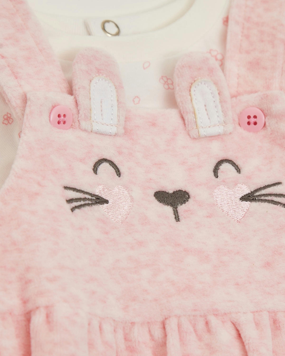 Velour Pinafore Set (0-12 months)