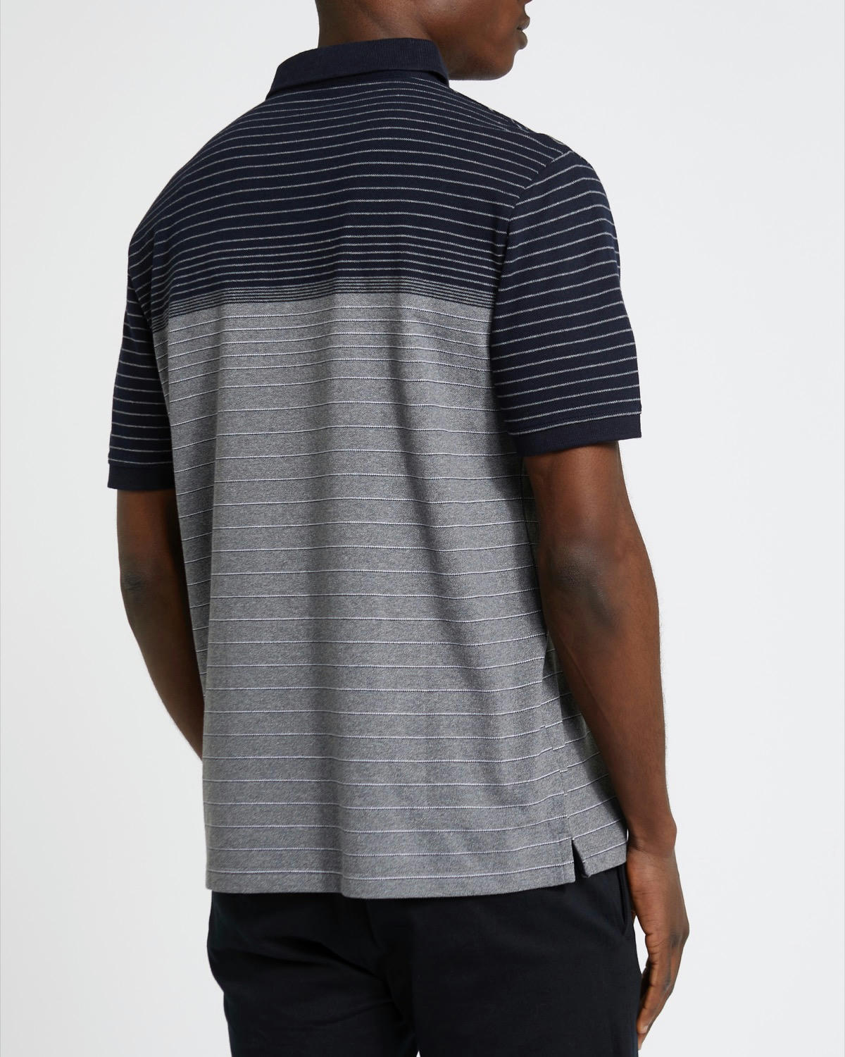Regular Fit Engineered Stripe Polo Shirt