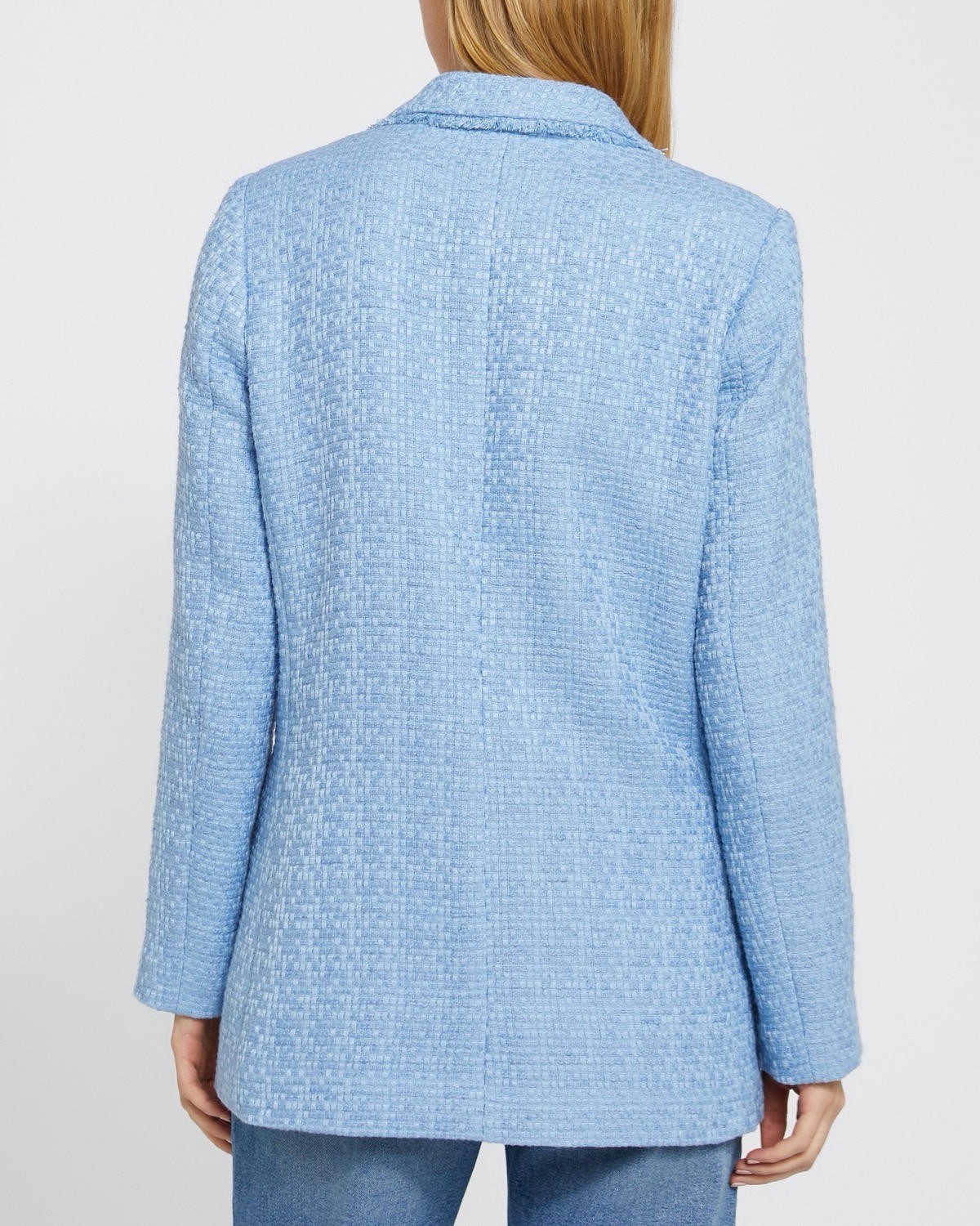 Boucle Double-Breasted Blazer