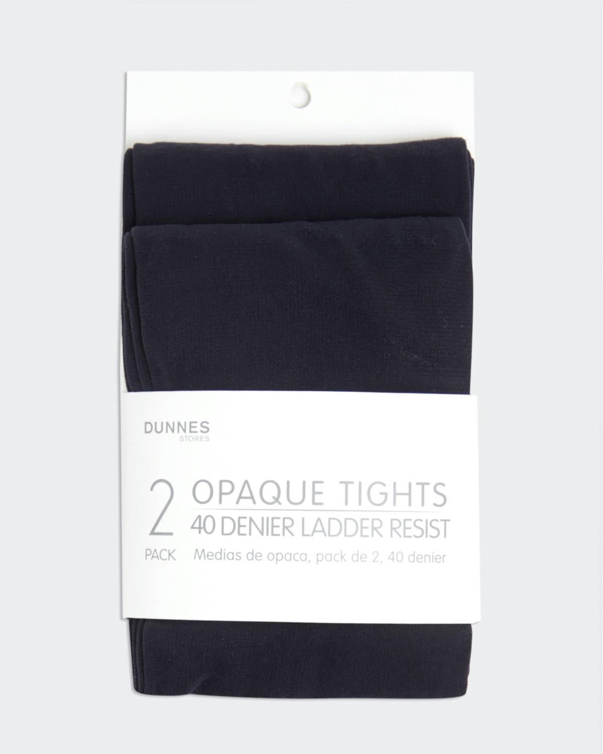 40 Denier Opaque Tights - Pack Of 2 - (5-14 Years)