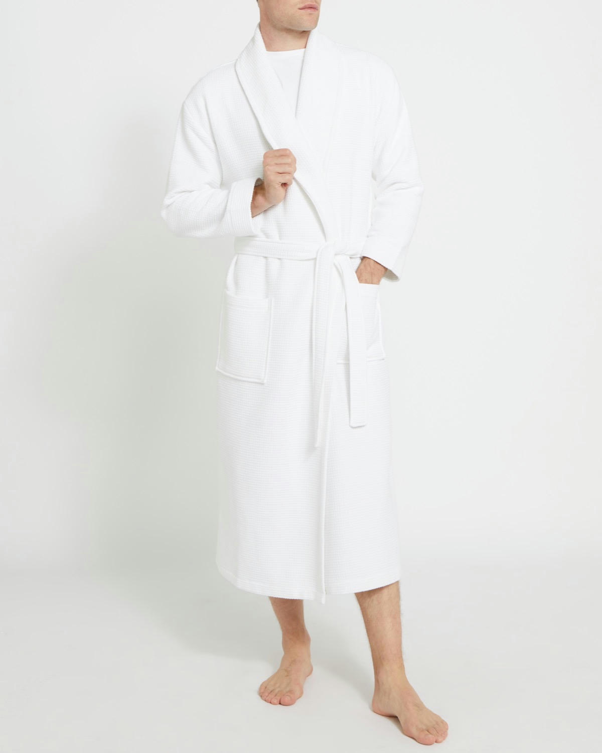Francis Brennan the Collection Luxury White Hydrocotton Robe