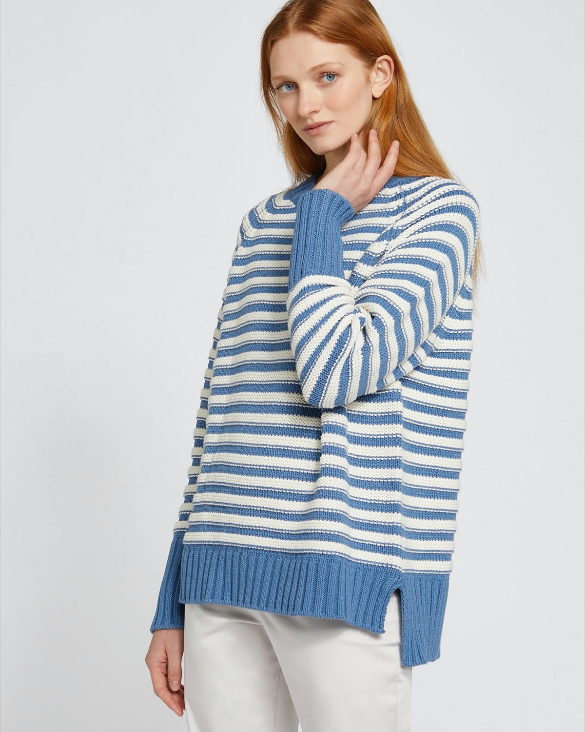 Carolyn Donnelly The Edit Stripe Crew Neck Sweater