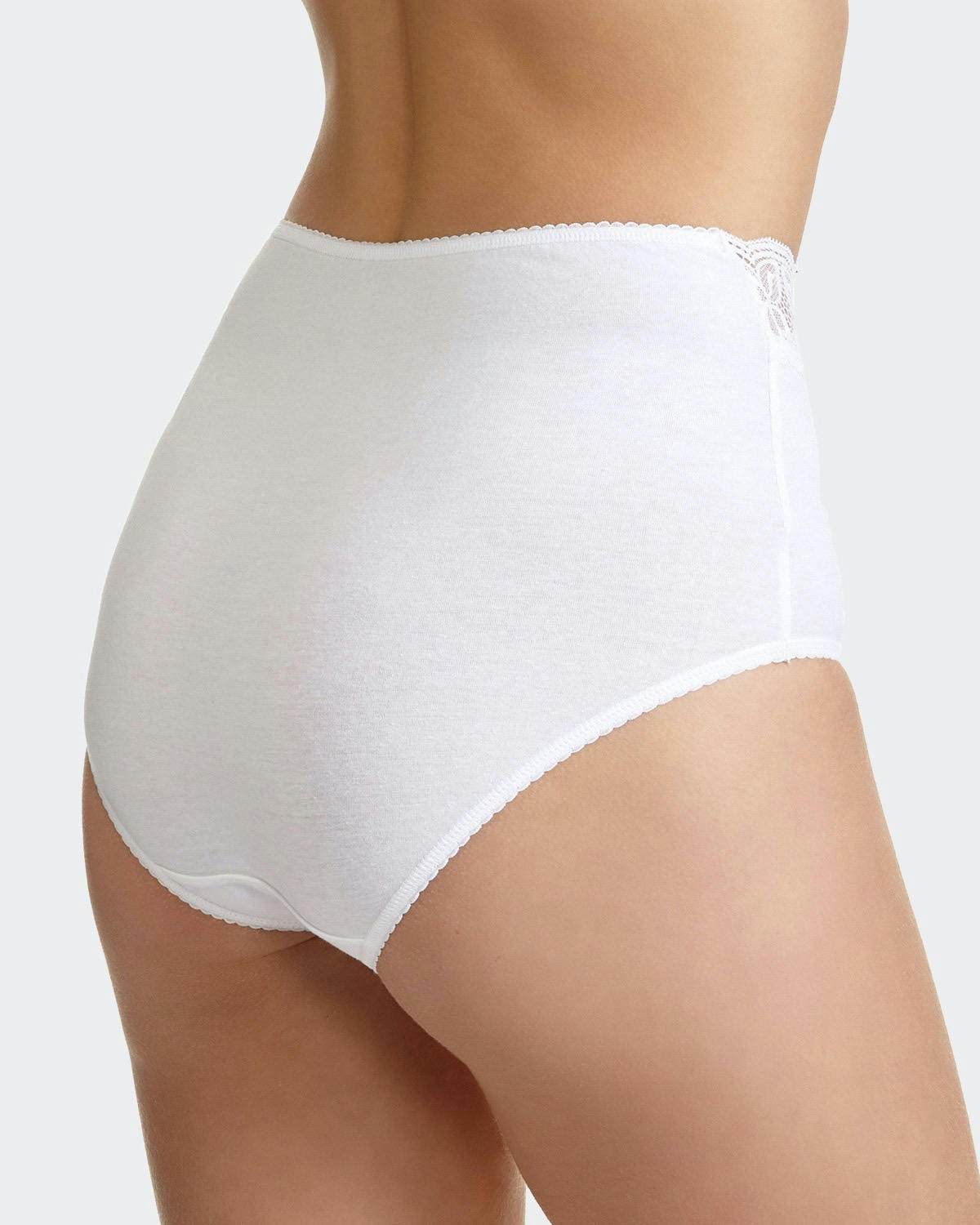 Lace Cotton Rich Full Briefs - Pack of 5