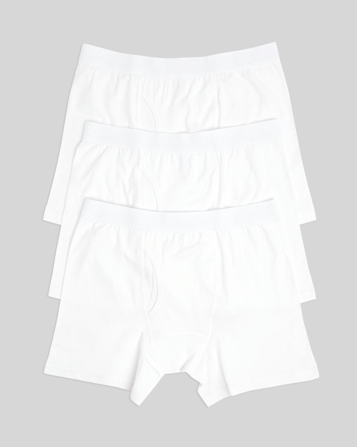 Black Cotton Rich Keyhole Trunks - Pack Of 3