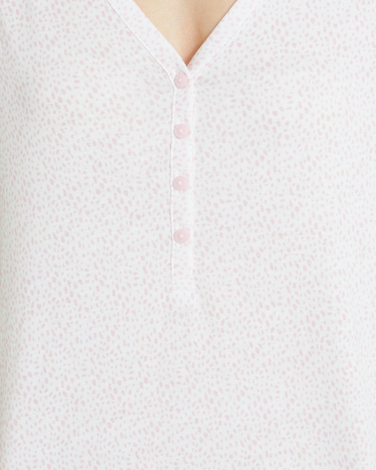 V-Neck Button Nightdress