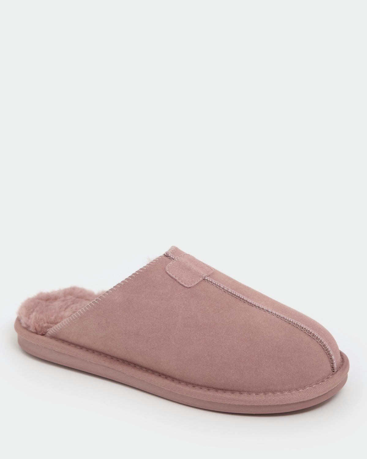 Suede Mule Slippers