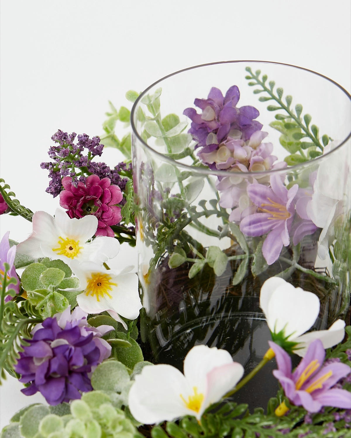 Lavender Pillar Candle Holder