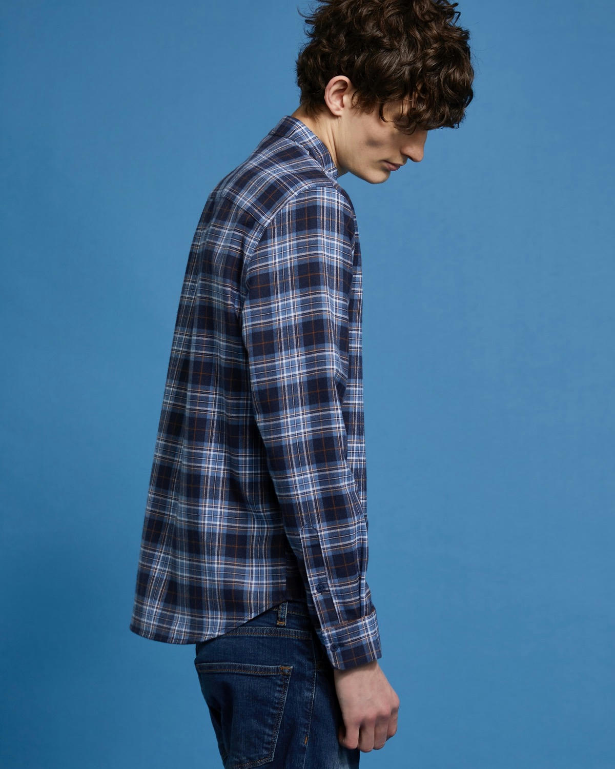 Paul Galvin Check Grandad Shirt