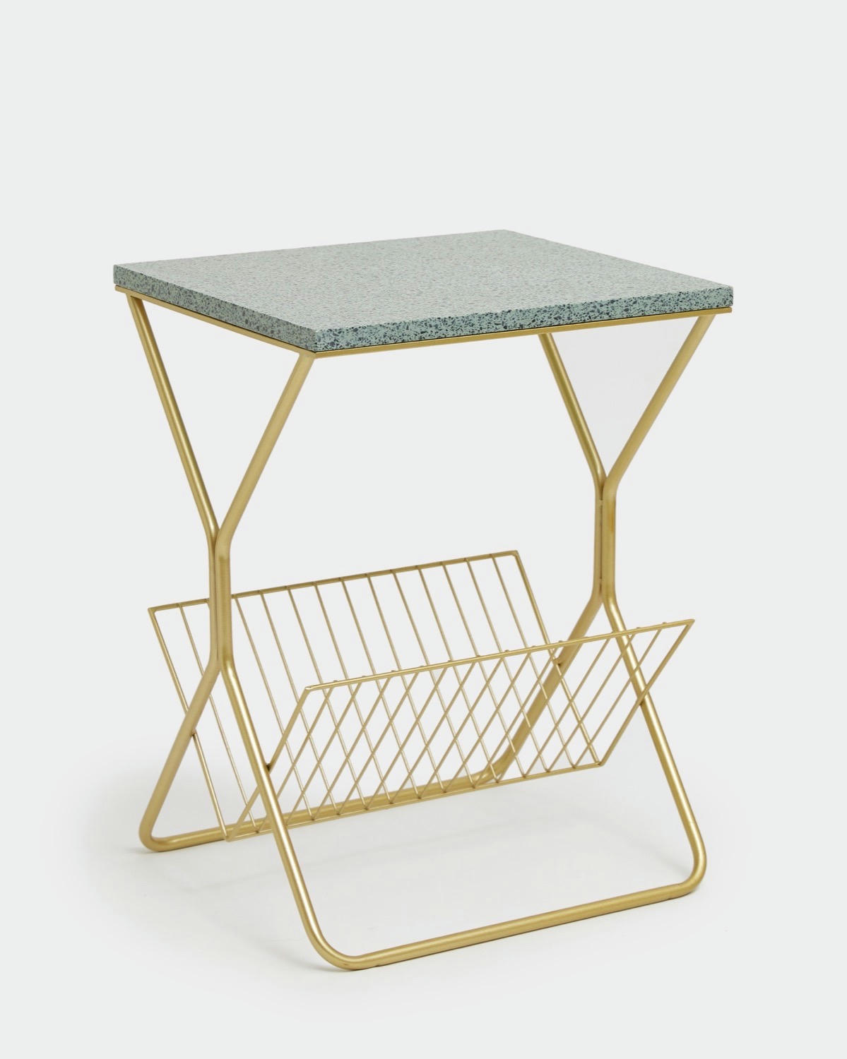 Carolyn Donnelly Eclectic Terrazzo Table Top With Rack