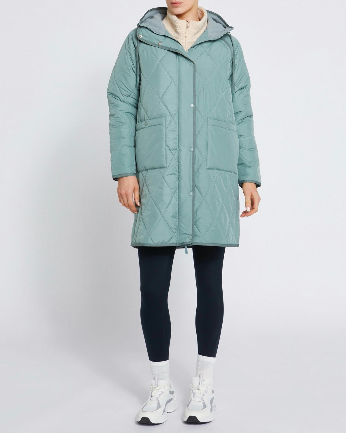 Quilted Fleece Lined Coat