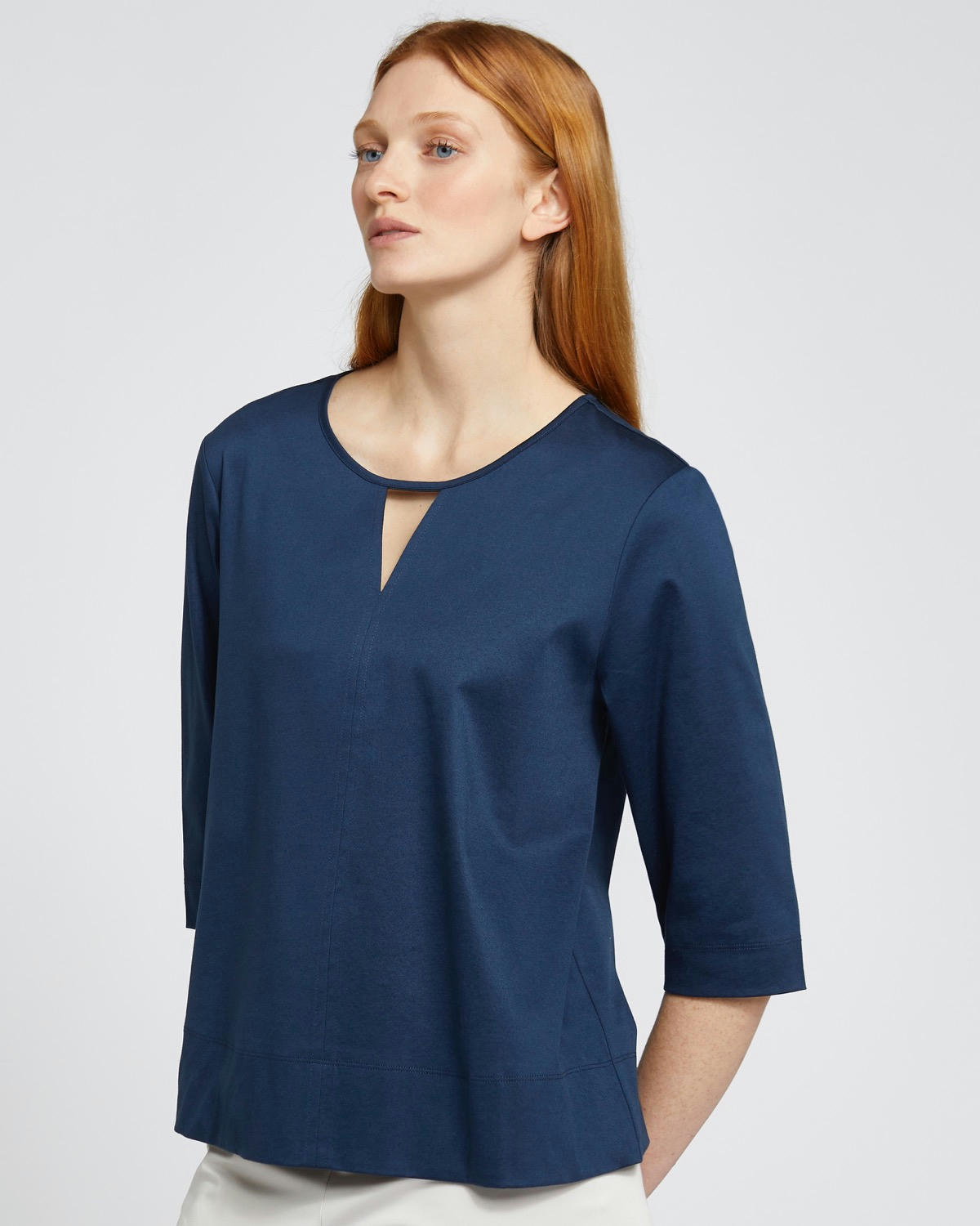 Carolyn Donnelly The Edit Cut Out Front Seam Top