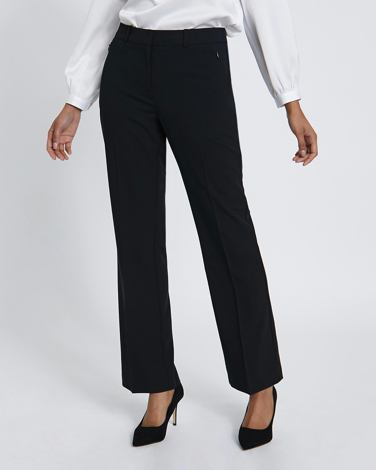Zip Bootcut Trousers