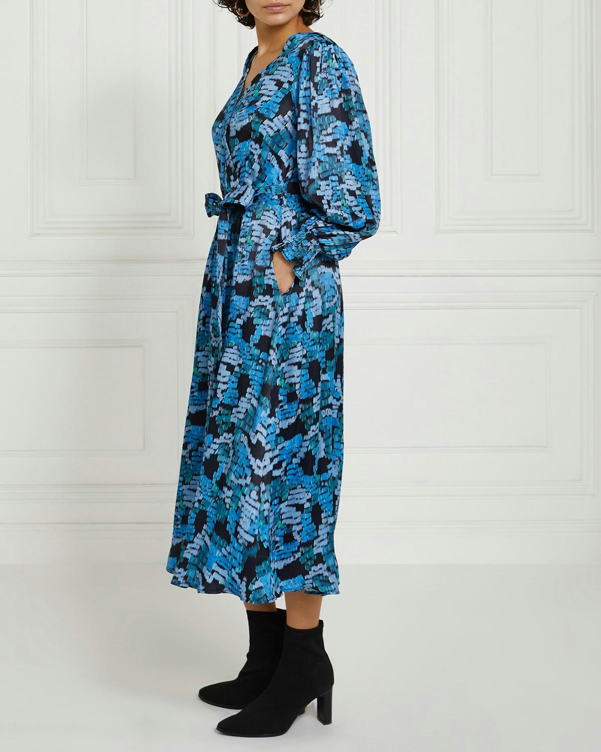 Gallery Astrid Wrap Midi Dress