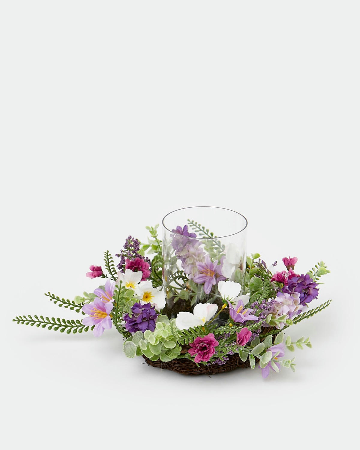 Lavender Pillar Candle Holder