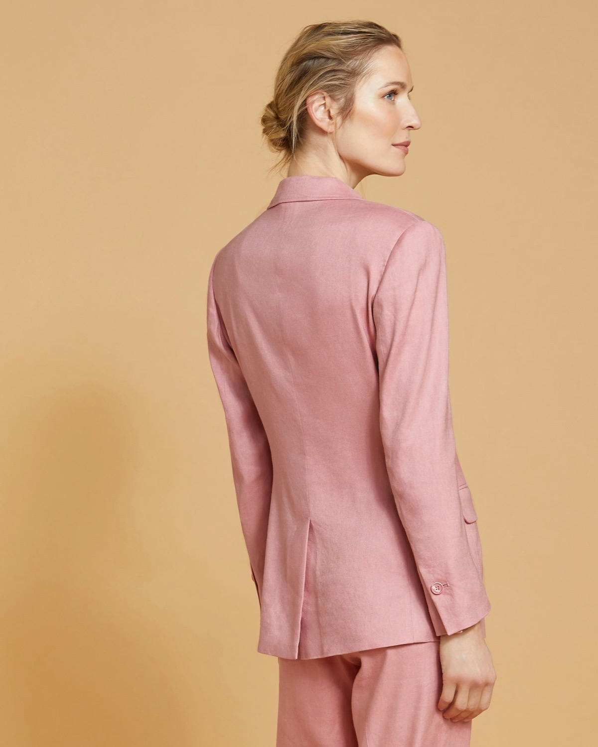 Paul Costelloe Living Studio Pink Linen Blazer
