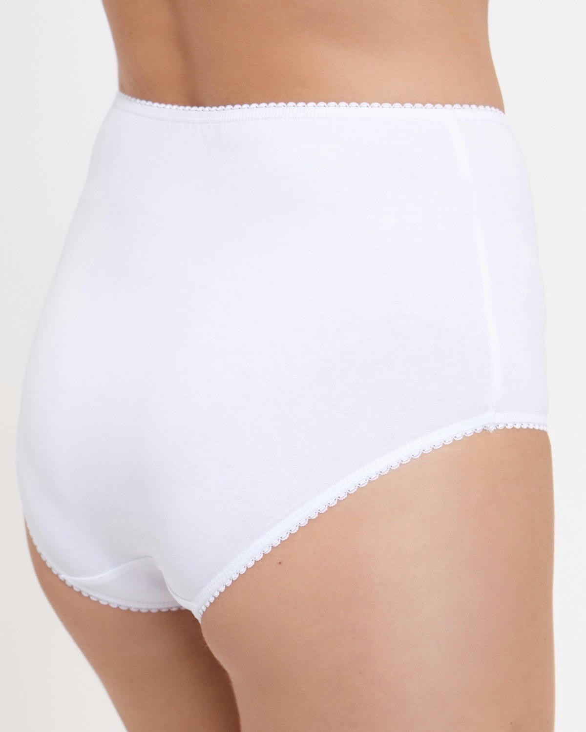 Plain Cotton Rich Full Briefs - Pack of 5