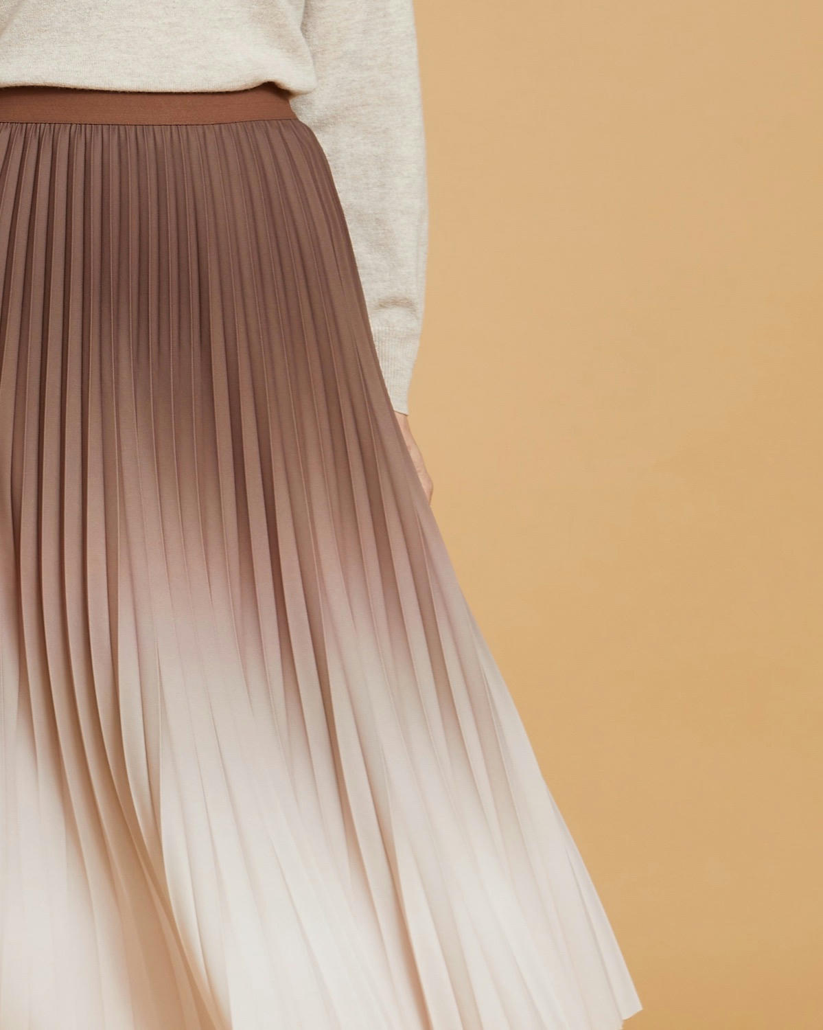 Paul Costelloe Living Studio Ombré Pleated Midi Skirt