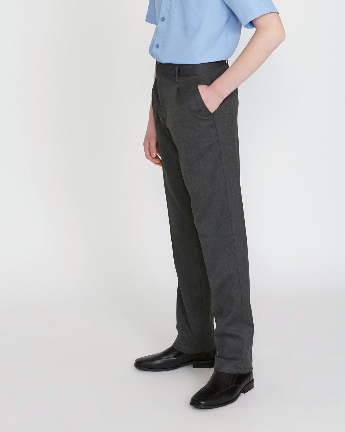 Boys' Stretch Regular Leg Trousers (3-17 years)