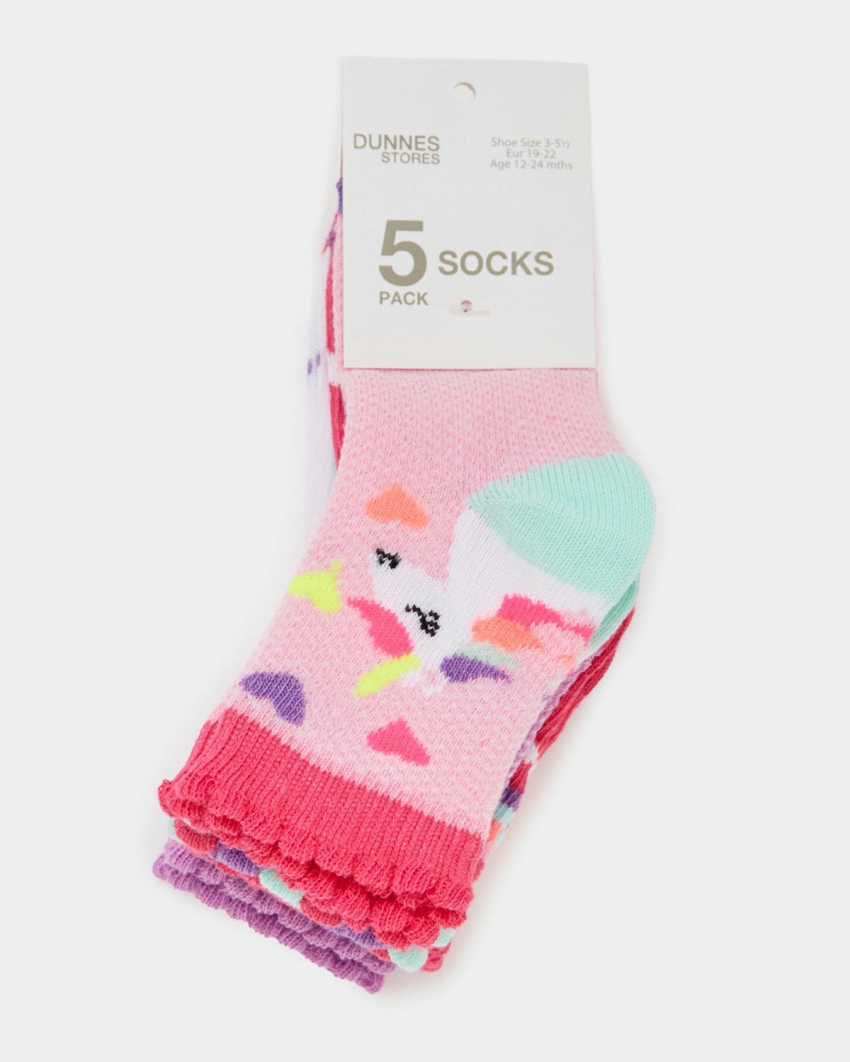 Baby Girls Design Socks - Pack Of 5