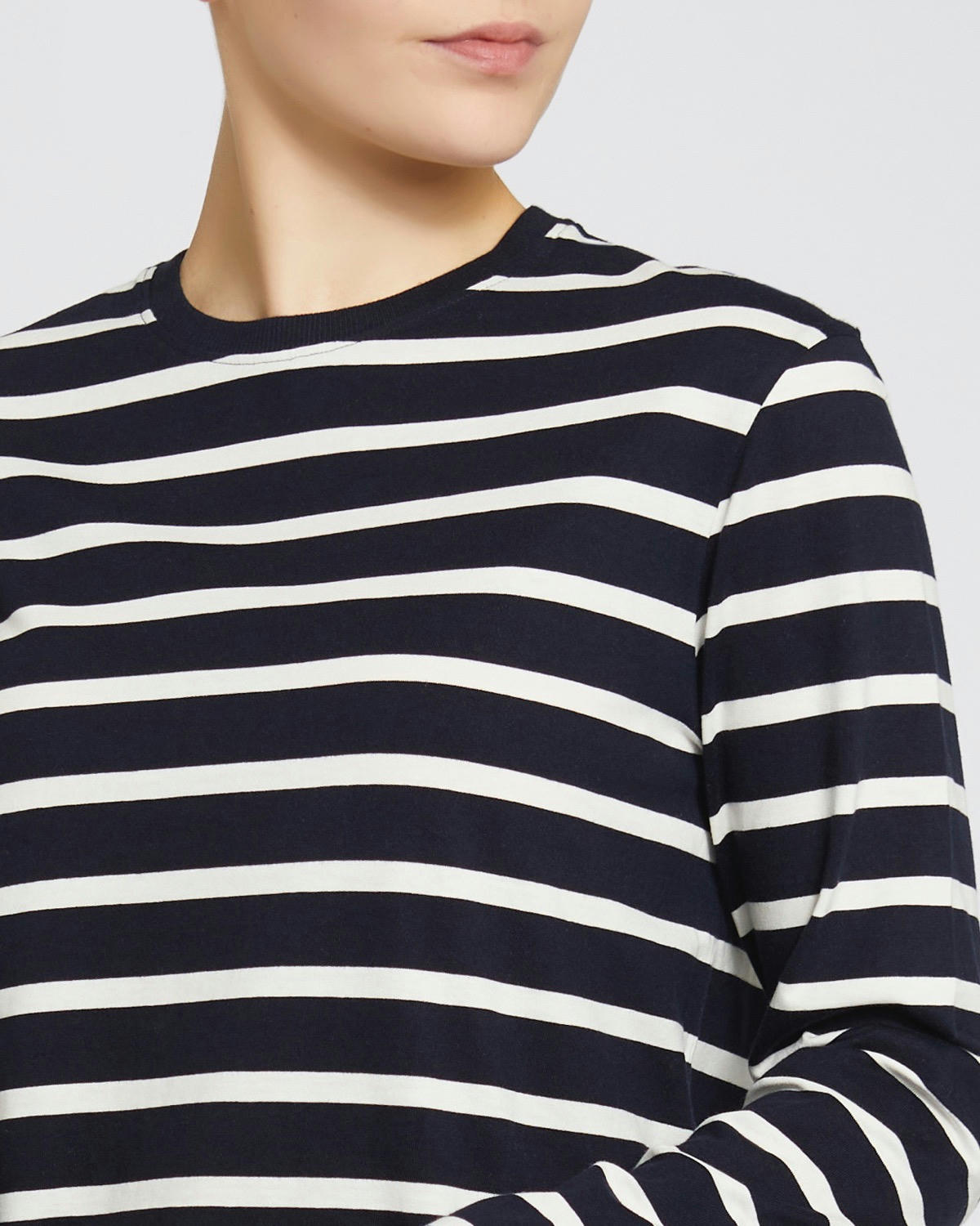 Long-Sleeved Striped Top