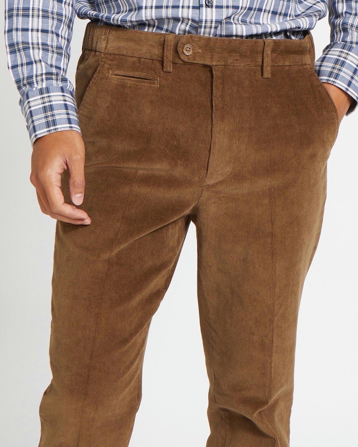 Regular Fit Stretch Corduroy Trousers