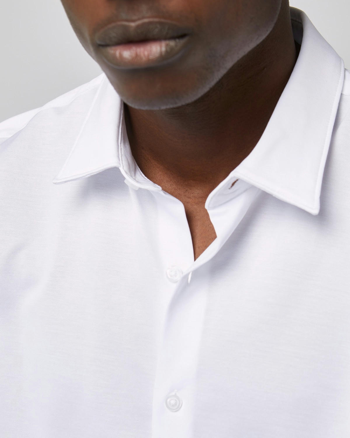 Tailored Fit Long Sleeved Knitted Stretch Shirt