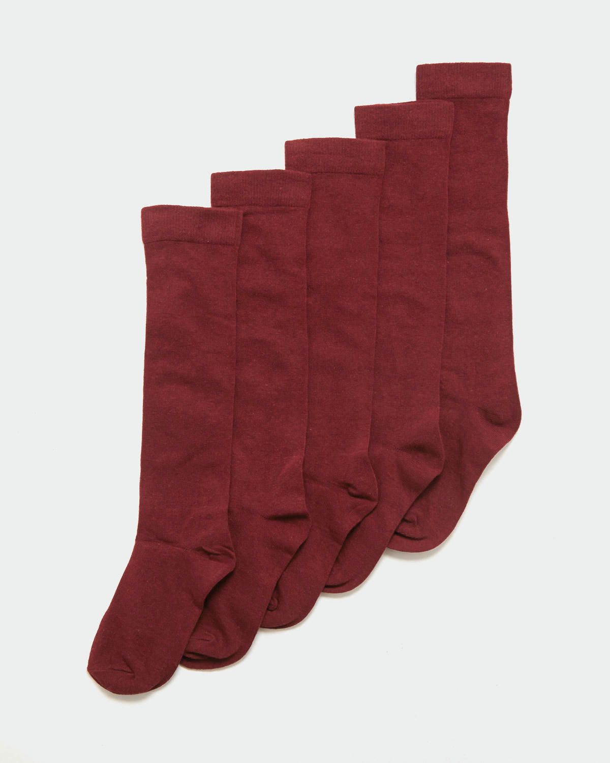 Girls Cotton Rich Knee High Socks - Pack Of 5