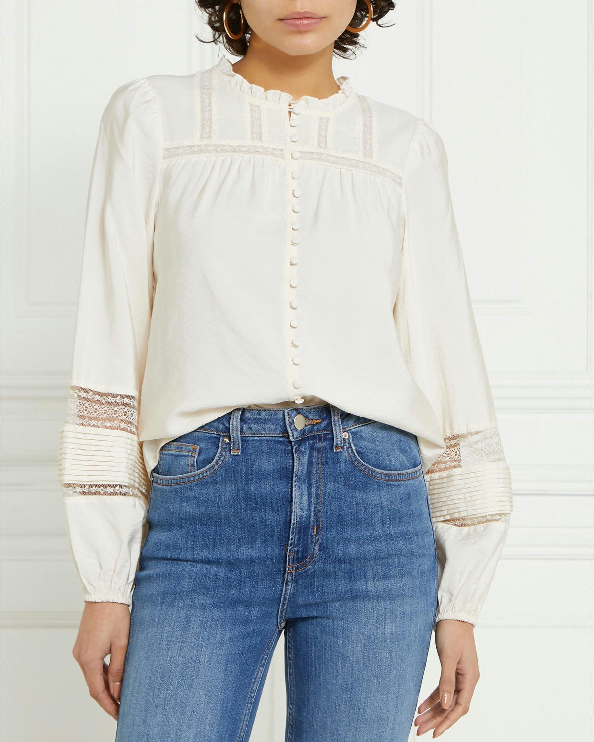 Gallery Embroidered Lace Blouse