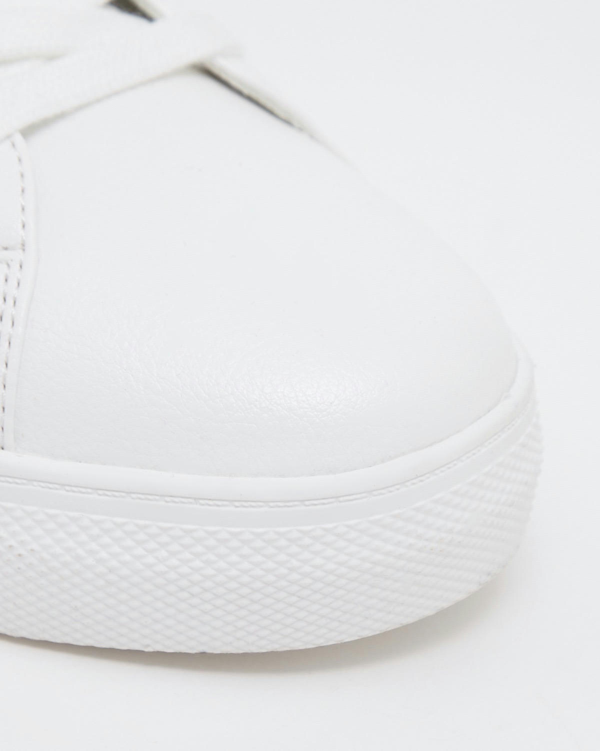 White Lace Up Trainers