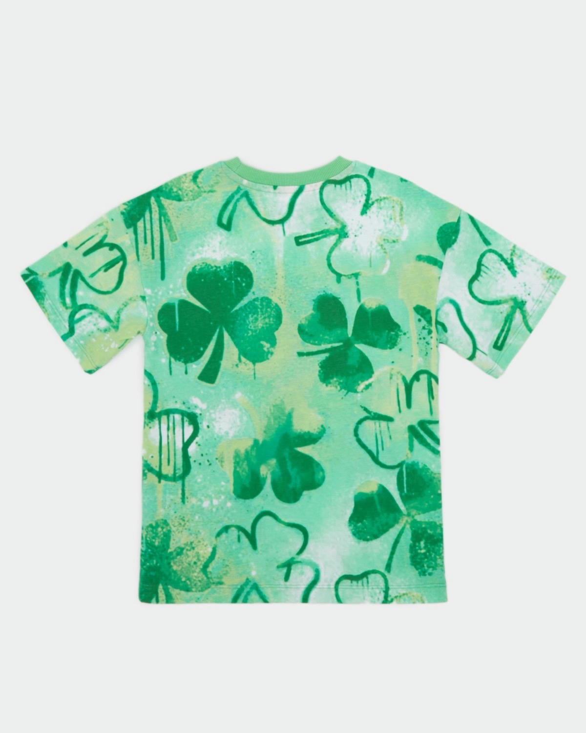 St Patrick's Day Green Shamrock T-Shirt (3-14 Years)