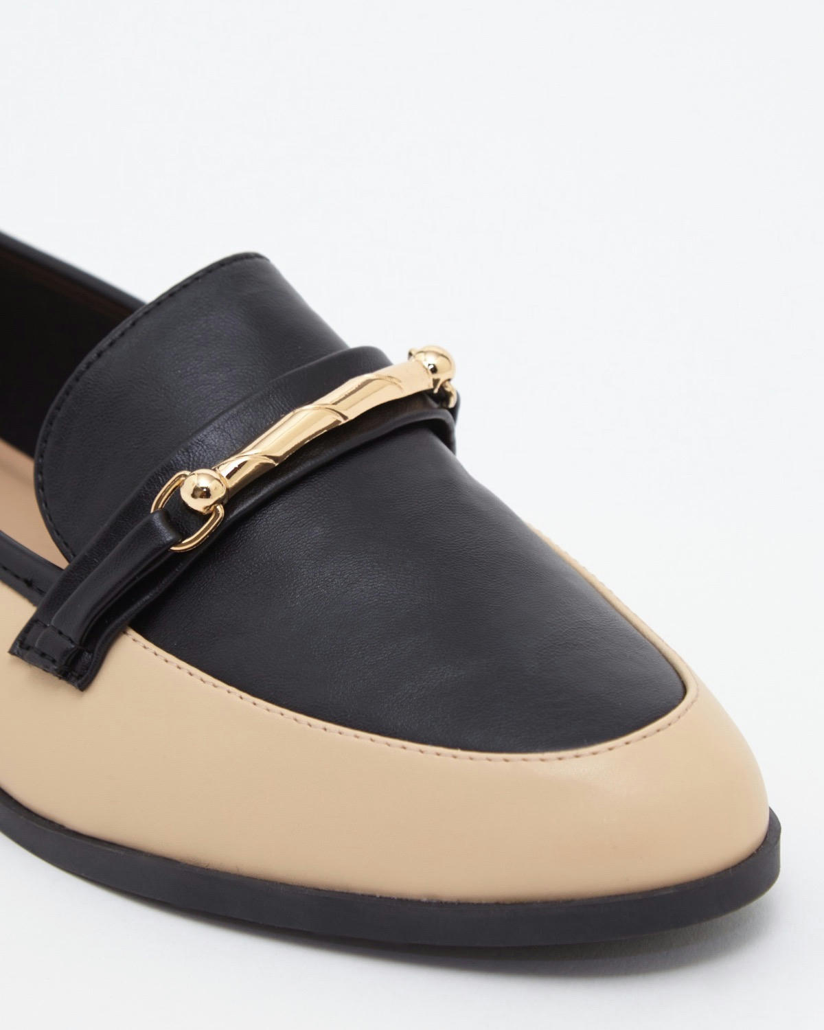 Wide Fit Gold Bar Loafer