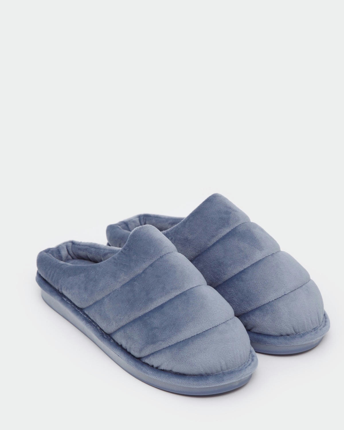 Velour Padded Mule Slipper