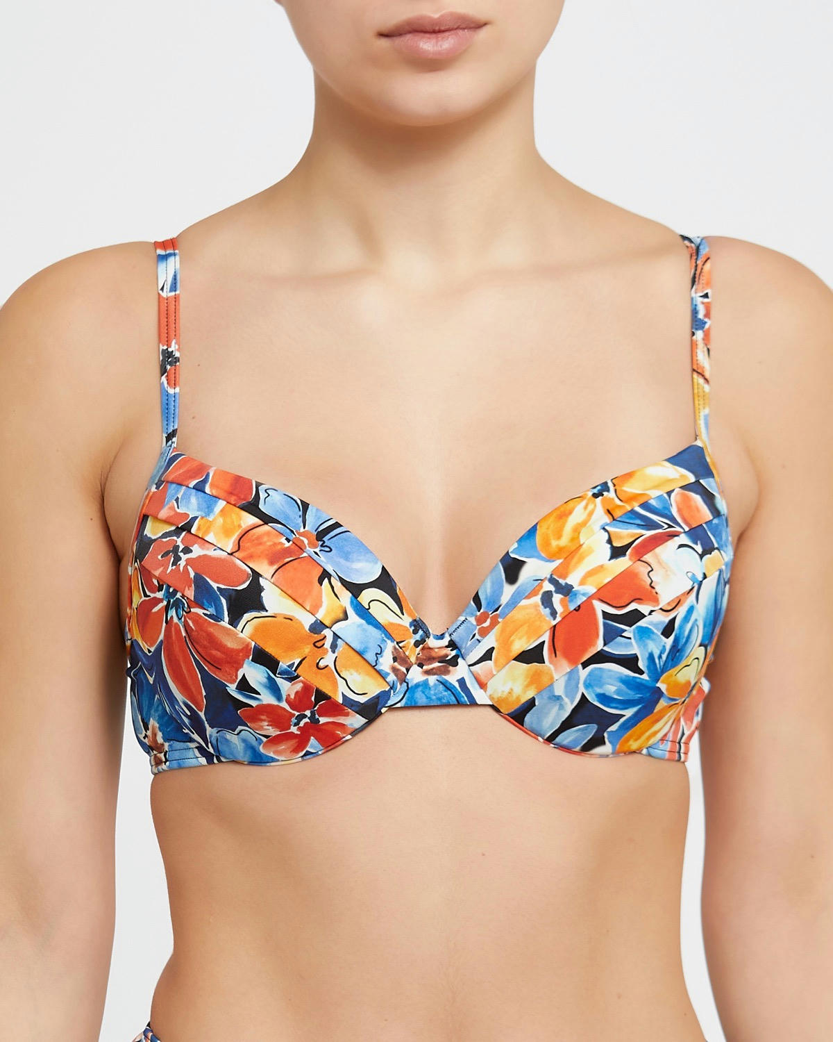 Pleated Bikini Top