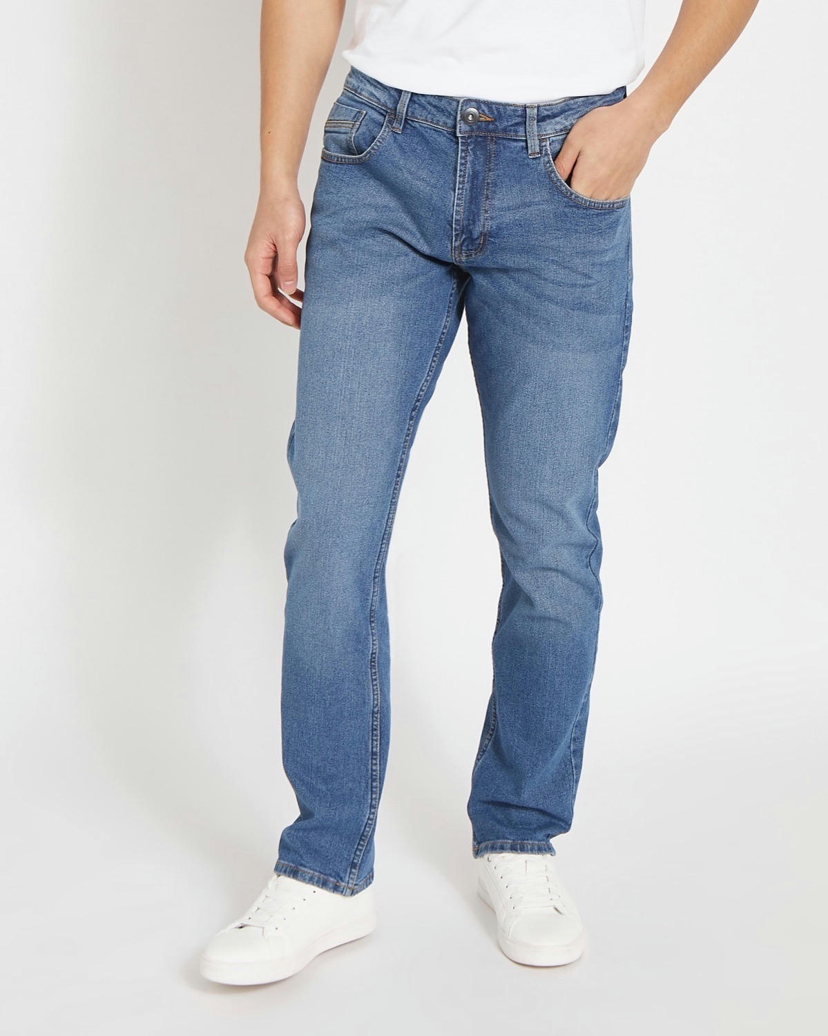 Straight Fit Stretch Jeans