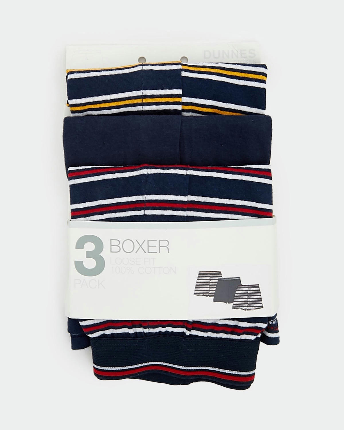 Loose Fit Cotton Jersey Boxers - Pack Of 3