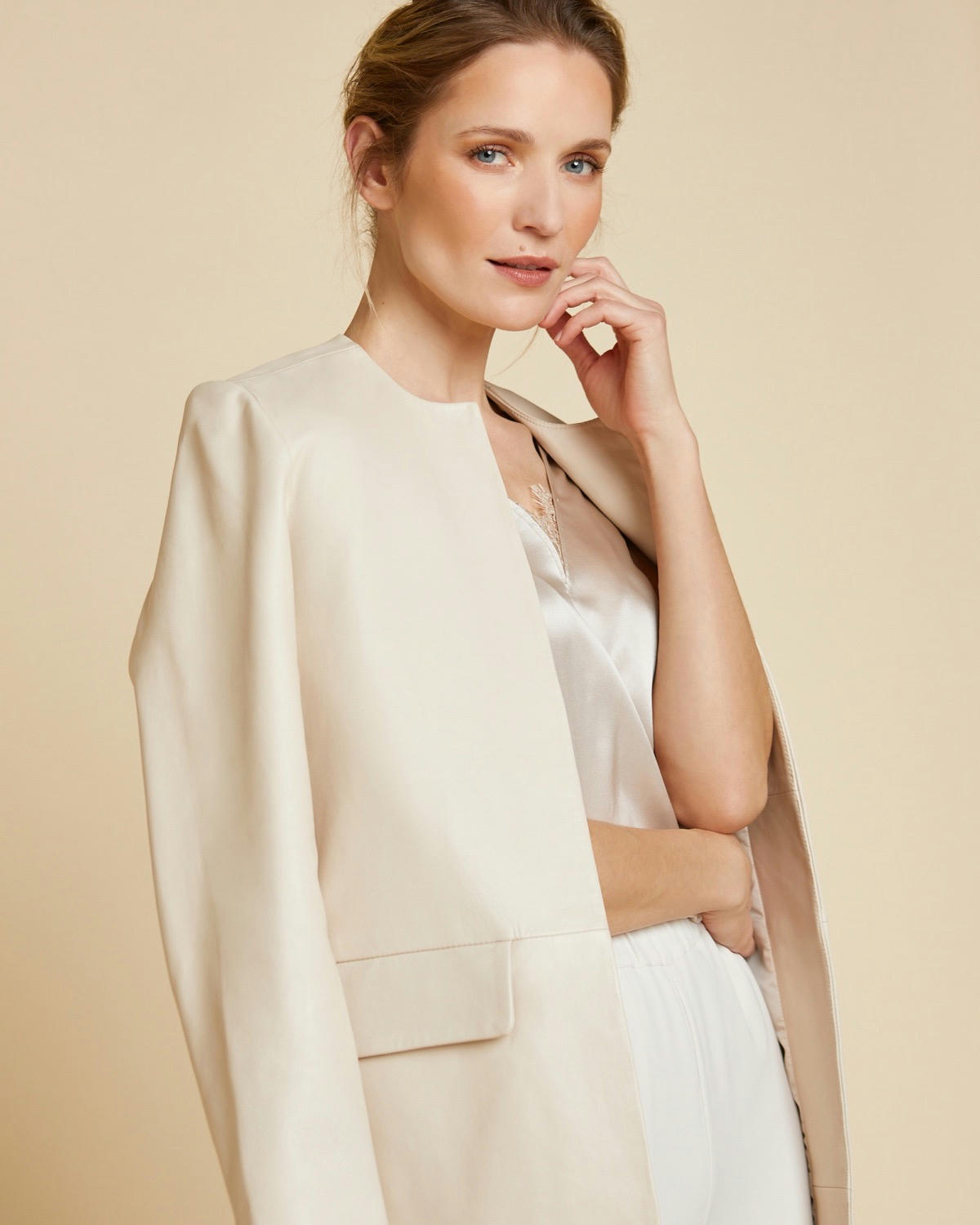 Paul Costelloe Living Studio Leather Coat