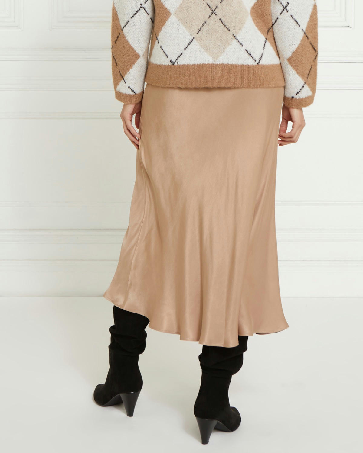 Gallery Satin Slip Skirt