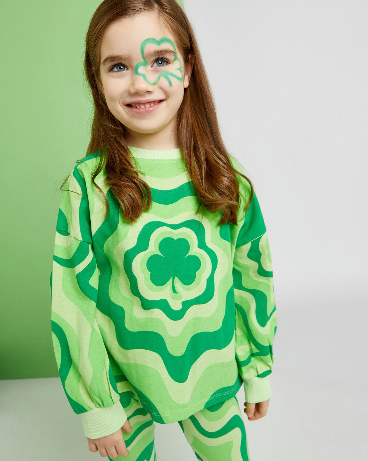 Shamrock Print Top(2-14 years)