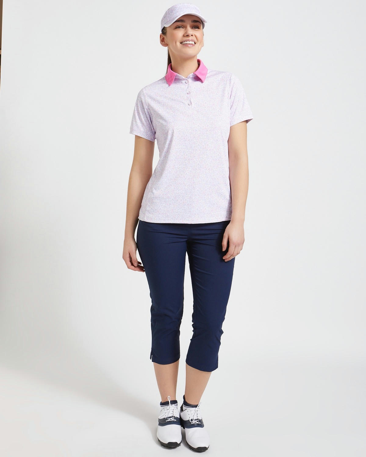 Pádraig Harrington Golf Pink Dash Polo Shirt