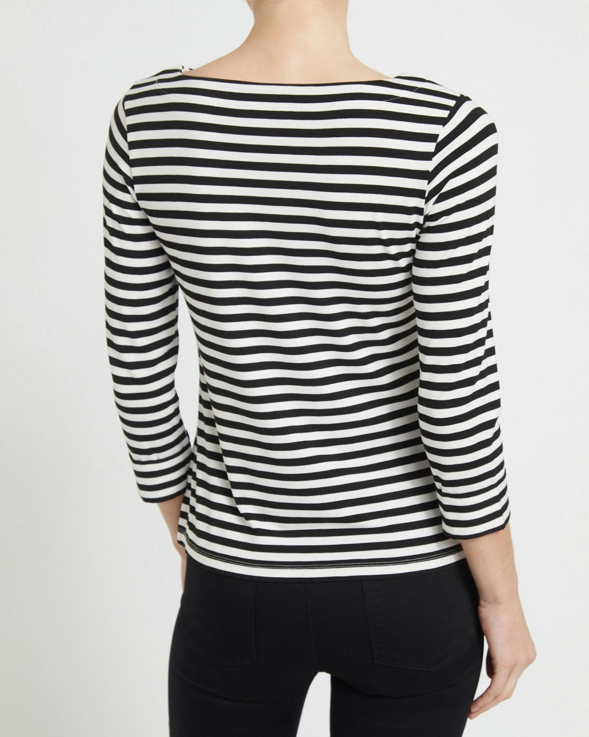 Stripe Boatneck Top