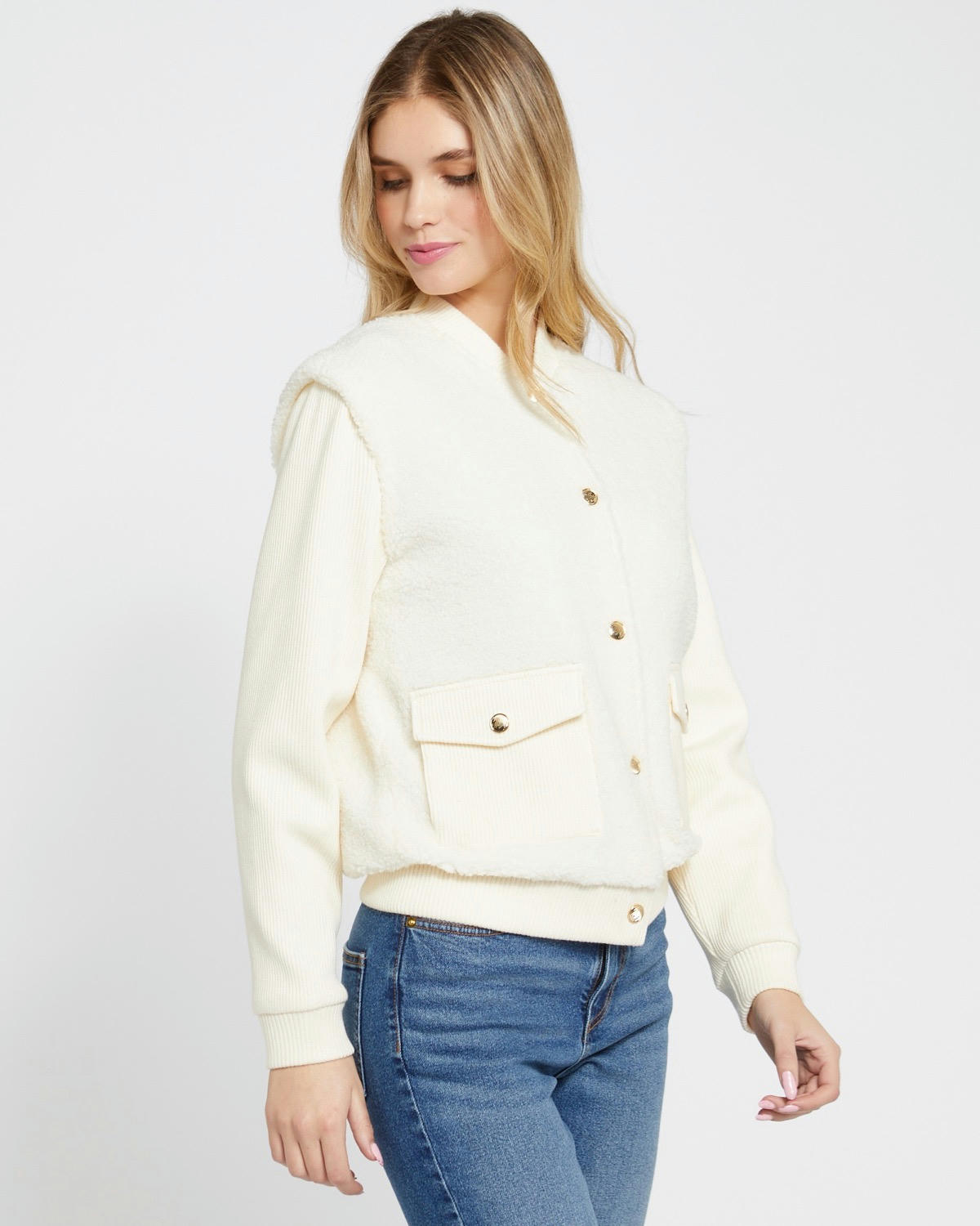 Savida Cara Teddy Bomber Jacket