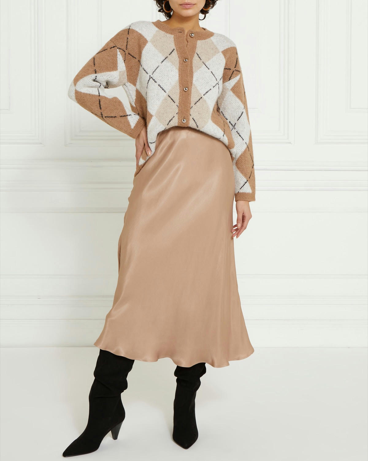 Gallery Satin Slip Skirt