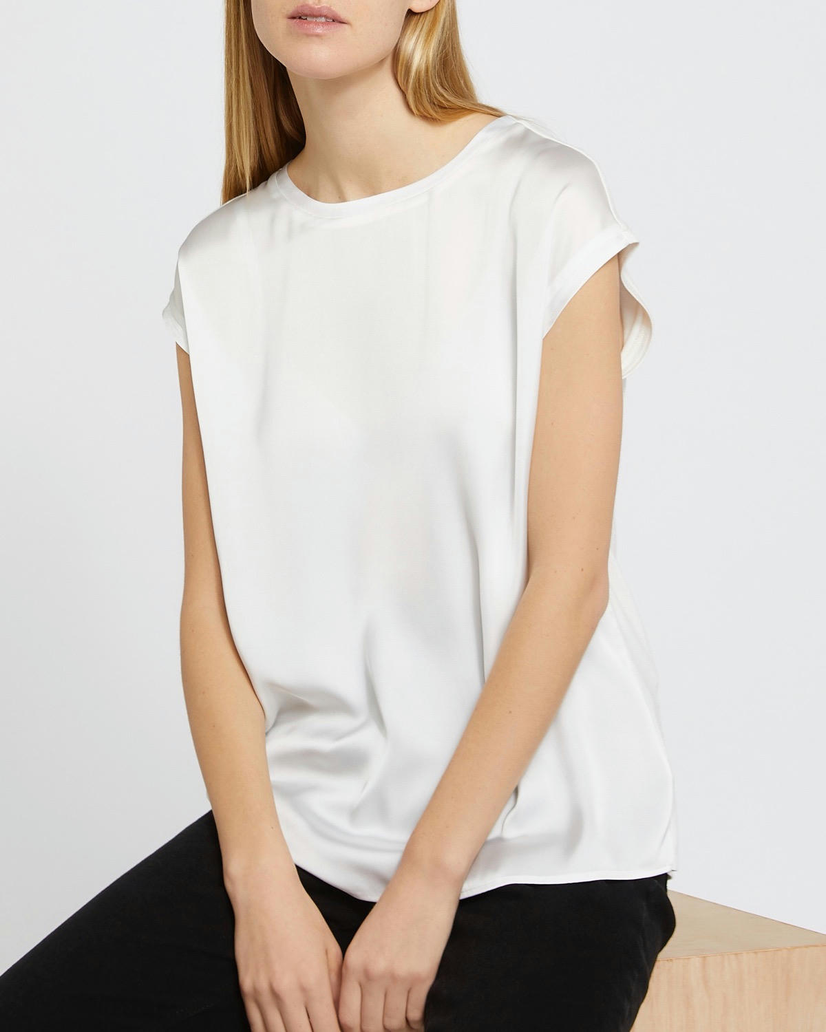 Woven Front Top