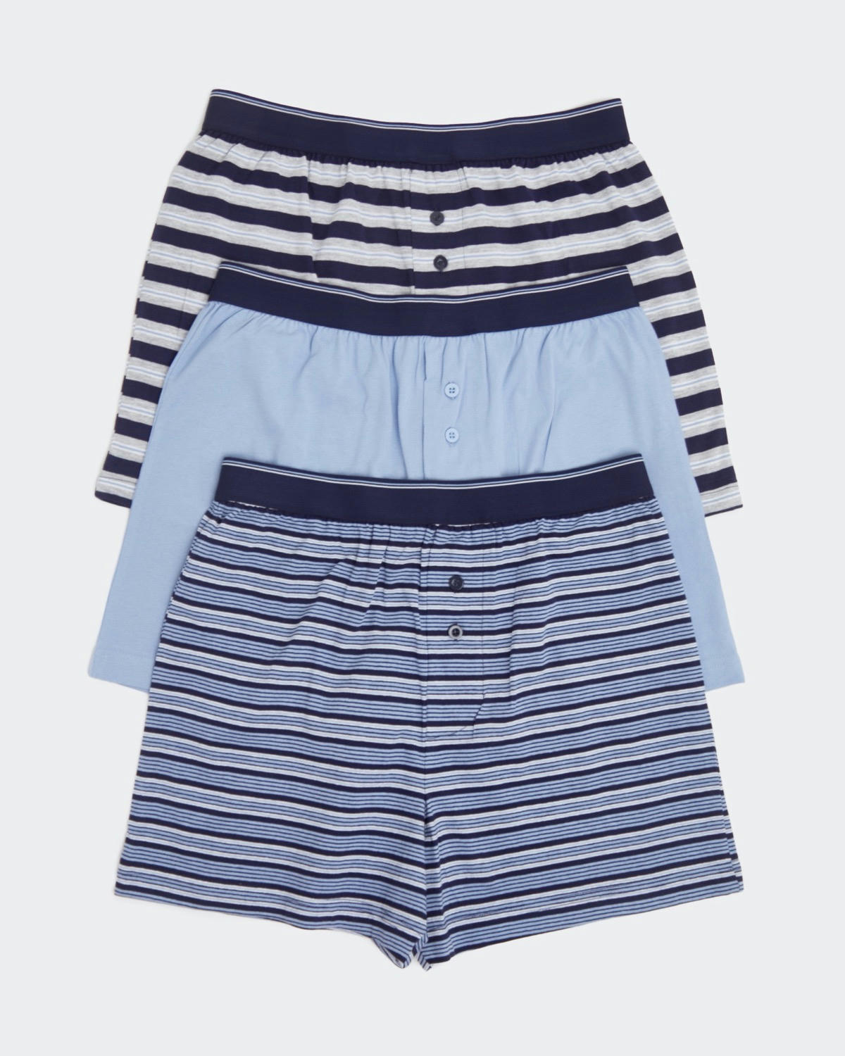 Cotton Rich Loose Fit Boxers (3 Pack)