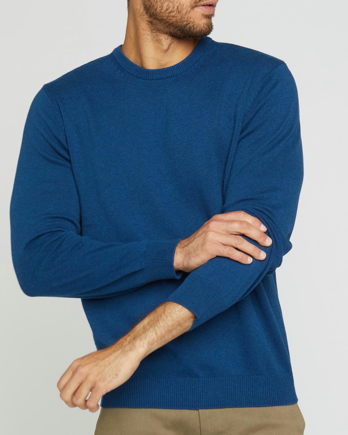 Regular Fit Cotton Crew Neck Jumper