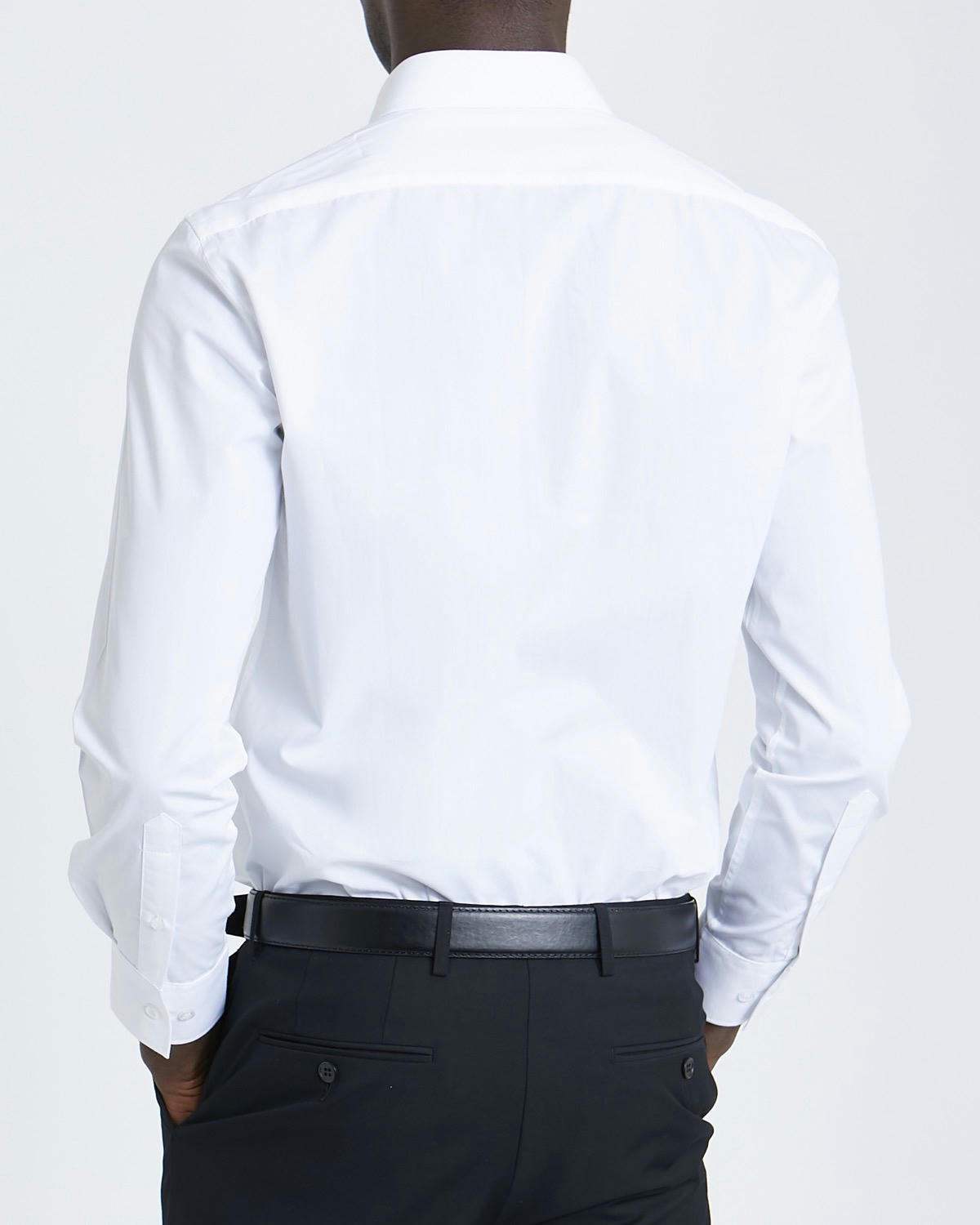 Slim Fit Long-Sleeved Cotton Rich Shirt