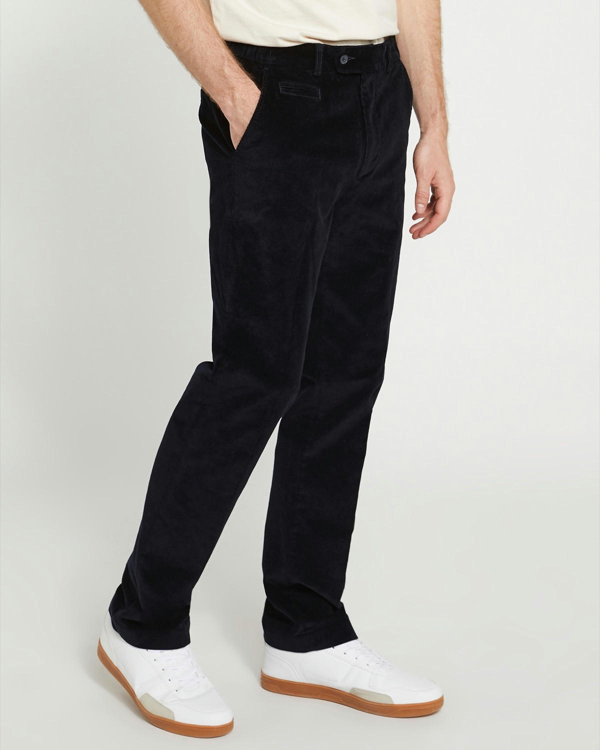 Regular Fit Stretch Corduroy Trousers